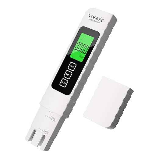 4 in 1 Digital Water Tester for Drinking Water - Accurate and Reliable TDS EC & Temperature(°C/°F) Meter - 0-9999 ppm - for Drinking Water, Aquarium, Hydroponics, Pool, Etc