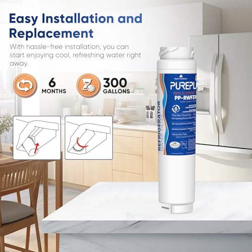9000194412 NSF 53&42 Certified Refrigerator Water Filter Replacement for Bosch Ultra Clarity BORPLFTR10 (3 Count)