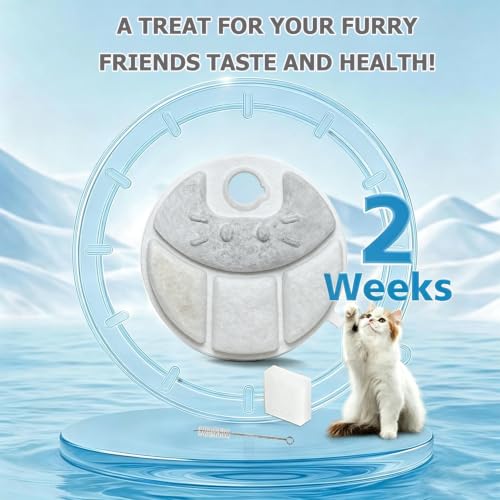 Pet Water Fountain Filters Fit for Petlibro Capsule Dog Fountain PLWF008 (40 Count)