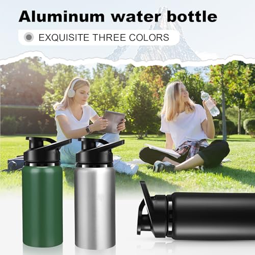 Aluminum Water Bottle Bulk (12 Count)