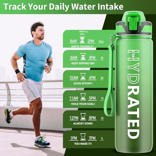 Water Bottle with Straw
