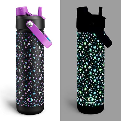 Insulated Water Bottle with Straw Stainless Steel Water Bottle