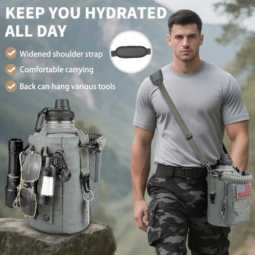 Half Gallon Water Bottle Insulated with Sleeve