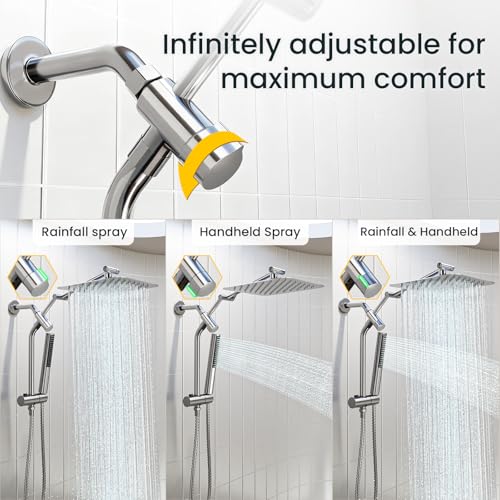 10" Luxurious Rain Shower Head with Handheld