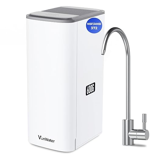 𝐀𝐥𝐥-𝐢𝐧-𝟏 Tankless Reverse Osmosis System, 600GPD Under Sink Tankless RO System, Multistage-in-1 RO Drinking Water Filtration System, Reduce TDS,PFAS, NSF/ANSI 372, 2:1 Pure to Drain
