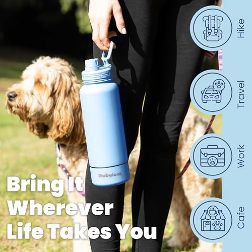 Dog Water Bottle with Detachable Bowl for Dog Lovers
