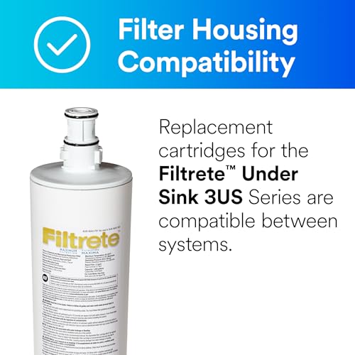 Maximum Under Sink Quick Change Water Filtration Replacement Filter 3US
