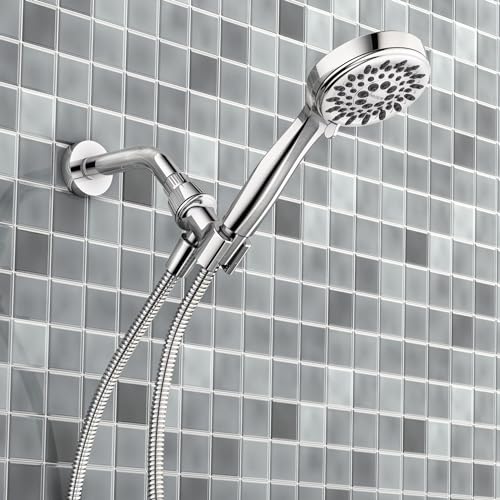 20016 Ignite Dual Hand Held And Multi Function Shower Head Combo Package With Hose And Diverter