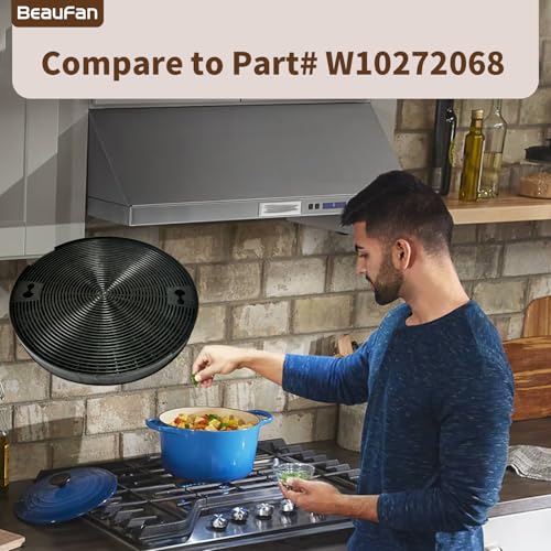2 Pack W10272068 Filters Compatible with KitchenAid 30" & 36" & 42" Range Hood Models (2 Count)