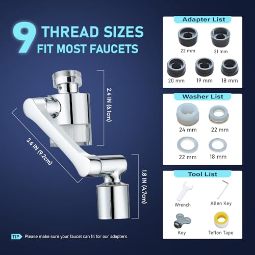 Water Filter for Sink Faucet Extender Aerator
