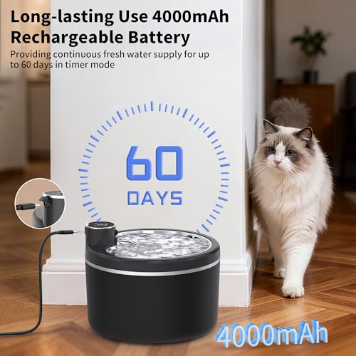 Cat Water Fountain Cordless