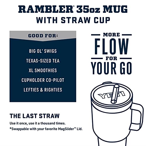 Rambler 35 oz Tumbler with Handle and Straw Lid