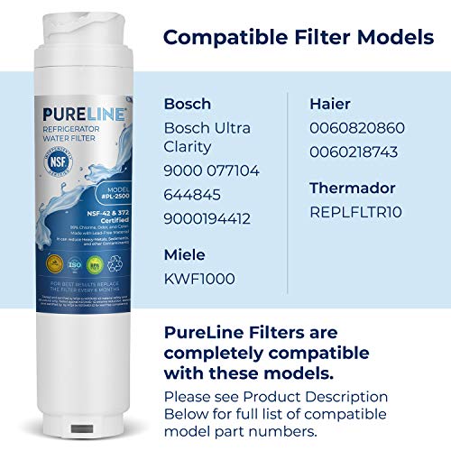 9000 077104 UltraClarity REPLFLTR10 Water Filter Replacement for Bosch Ultra Clarity 9000194412 (3 Count)