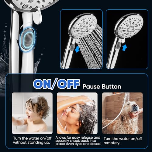9 Spray Modes Handheld Shower Head