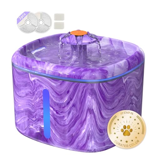 Cat Water Fountain Purple