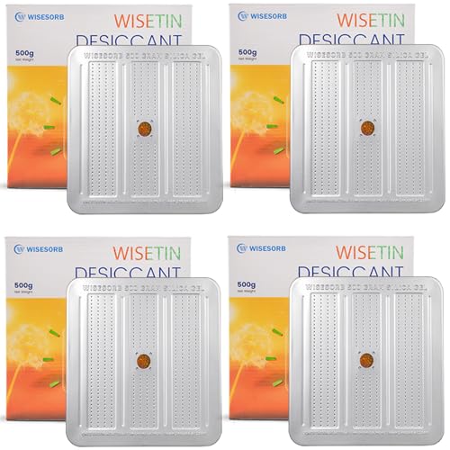 4 Packs 500 Gram Desiccant Canisters