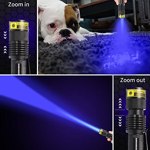 UV 365nm Light Wood's Lamp Blacklight Ultraviolet Flashlight Mini