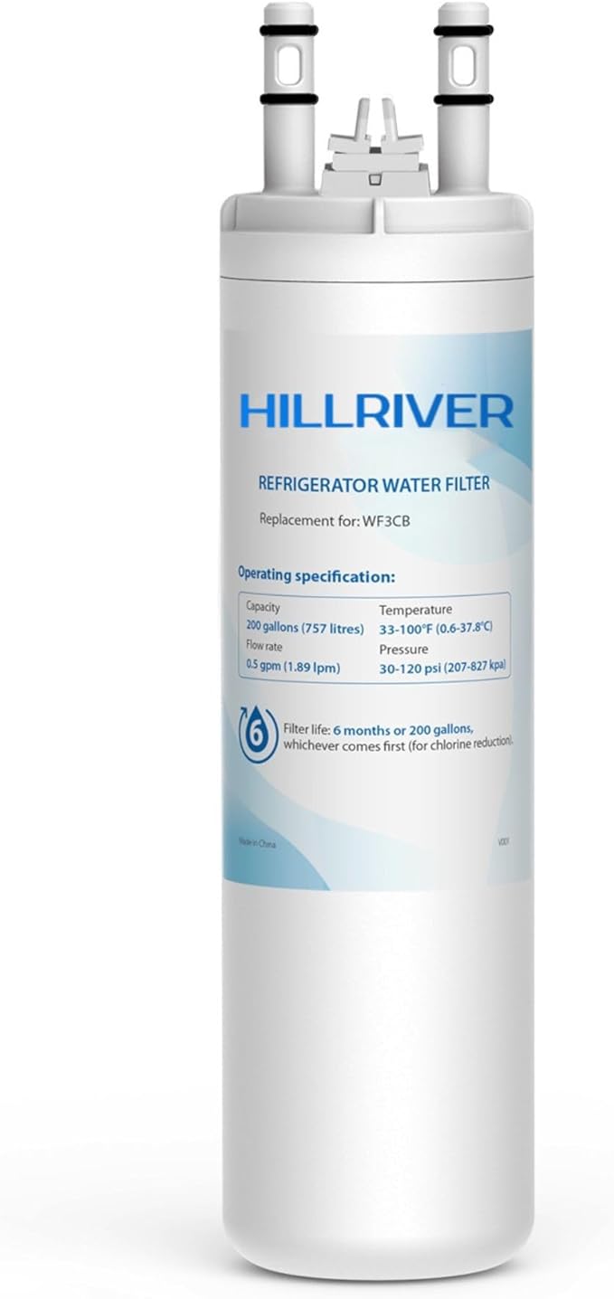WF3CB Water Filter Replacement, Compatible with Frigidaire WF3CB, Pure Source 3, 706465, 242069601, 242086201, WF425 - Height 9 inches - 1 Pack (Packaging May Vary)