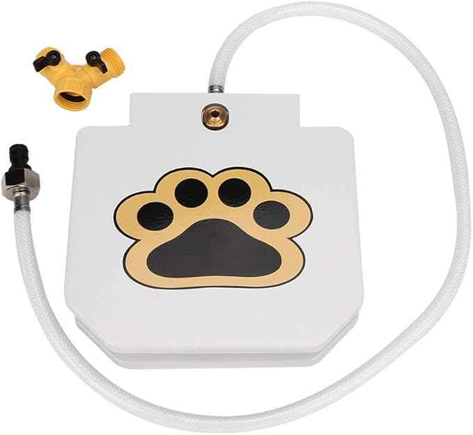 Dog Water Fountain Step On Toy,Easy Paw Petal Activated Dog Steps Eco-Friendly Pet Water Fountain Drinking Pet Dispenser Dog Water Sprinkler,Automatic Water Dog Fountain for Big/Small Dogs