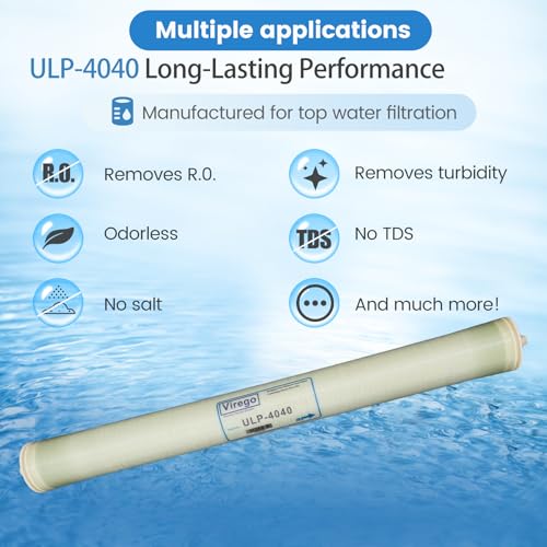 ULP-4040, 4040 ULP Membrane for Ultra Low Pressure Commercial Membrane, 2600GPD, TDS≤ 2000 ppm, Salt Rejection 99.3%, for Surfacewater, Groundwater, Tap and Municipal Water, NSF Certified