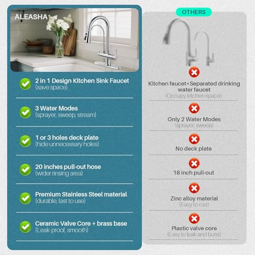 Kitchen Faucet with Water Filter Faucet