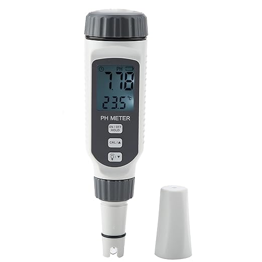 Smart Sensor PH818 Professional Water Quality Tester Portable Meter, Aquarium Acidimeter and Acidity Detector with High Accuracy and Temperature Measurement
