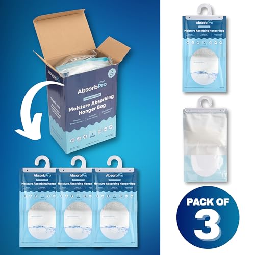 Moisture Absorbing Hanger Bag Fragrance Free (3 Count)
