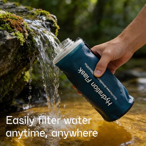 1.0L Collapsible Water Filter Bottle