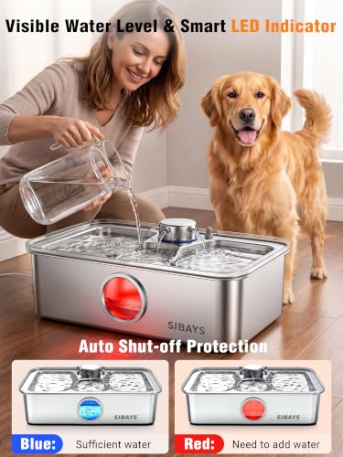 4.5Gal 17L Dog Water Fountain