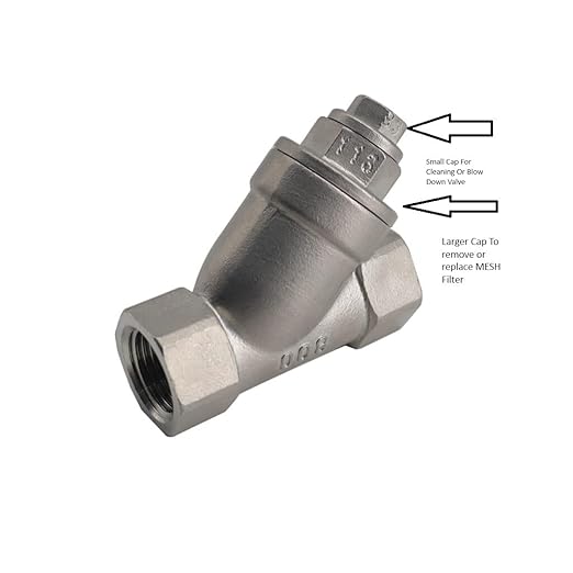 1/2" Y Strainer Stainless Steel 316 PSI 800 WOG 20 Mesh