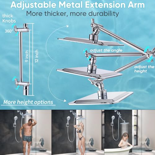 8'' Dual 20 Stage Filtered Shower Head with Handheld