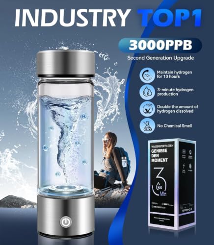 3.0 Upgrade Hydrogen Water Bottle Generator【Industry TOP