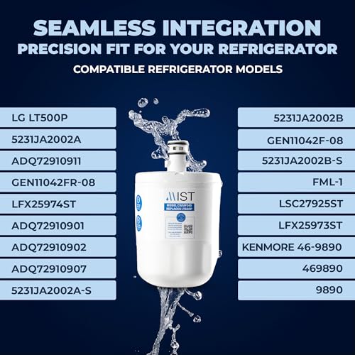 5231JA2002A Refrigerator Water Filter Replacement for LG LT500P
