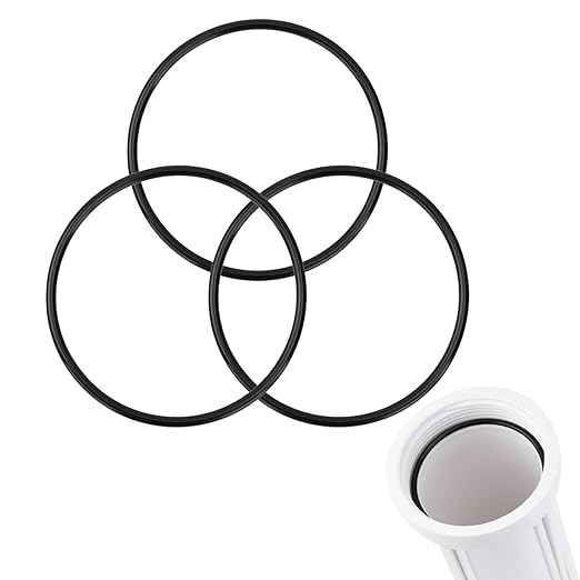 3.5" OD Water Filter O-Ring for Reverse Osmosis Water Filter Housings, Replacement for ROES-50 Water Filter O-Ring Accessories (3 Pack)