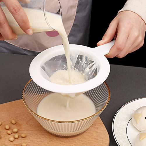 200 Mesh Fine Mesh Strainer Set 2 Pack Juice Nut Milk Tea Filter