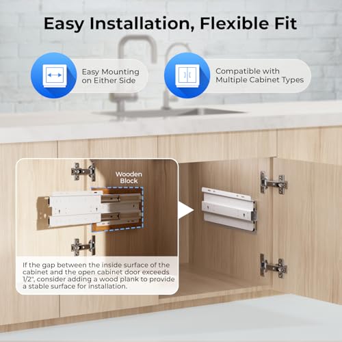 ASKRCC Slide Out Mounting Kit for Under Sink Reverse Osmosis Water Filter System