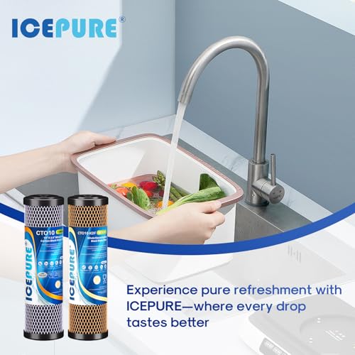 2 Stage 2.5" x 10" Whole House Water Filter Cartridge Replacement Combo Kit (2 Count)