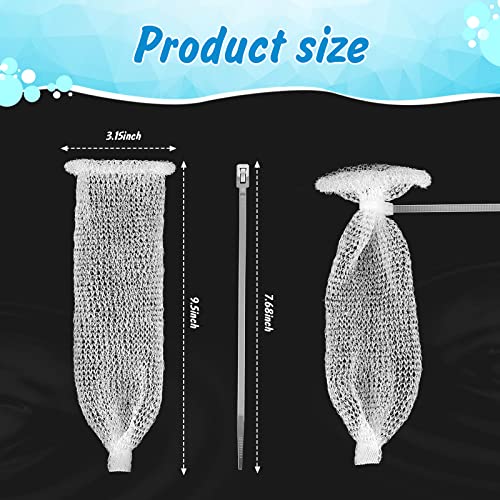 40 Pcs Nylon Washer Hose Lint Traps Washing Machine Mesh Filters (80 Count)