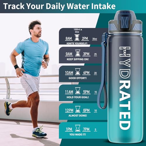 Water Bottle with Straw