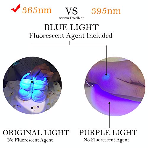 UV 365nm Light Rechargeable Flashlight Blacklight Wood's Lamp Mini