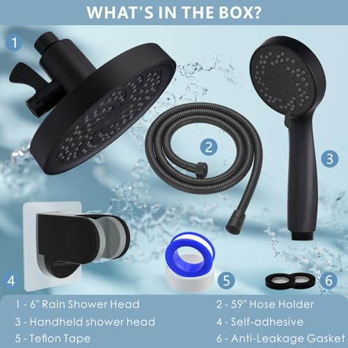 Rain Shower Head with Handheld