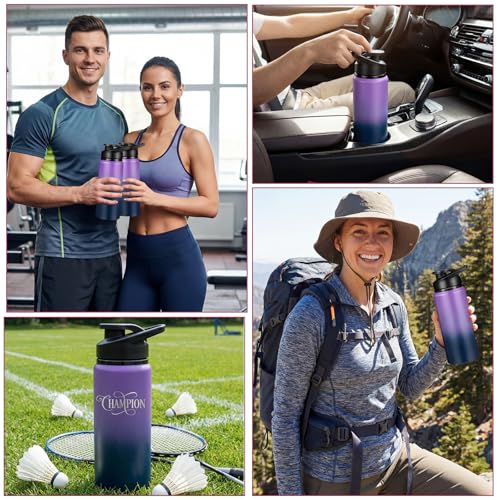 10 Pcs Aluminum Water Bottles (10 Count)