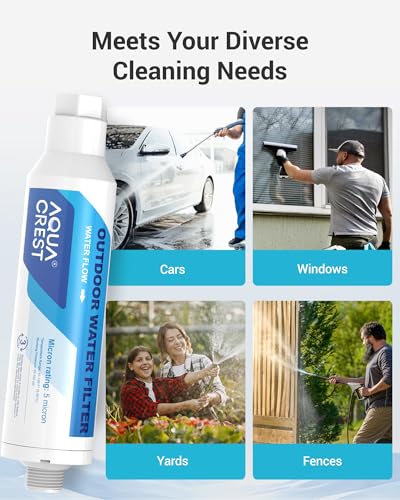 Hard Water Filter for Hose Car Wash (2 Count)