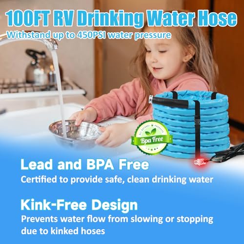 Heated Water Hose for Rv (100 Foot)