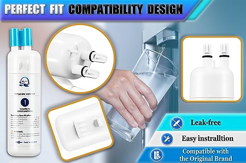 W10295370A Water Filter Replacement Compatible for Whirlpool EDR1RXD1 (4 Count)