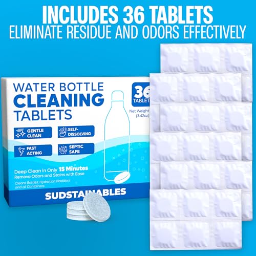 Water Bottle Cleaner Tablets (36 Count)