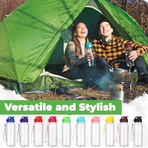 72 Pcs 17 Oz Plastic Water Bottles Bulk Sports (72 Count)