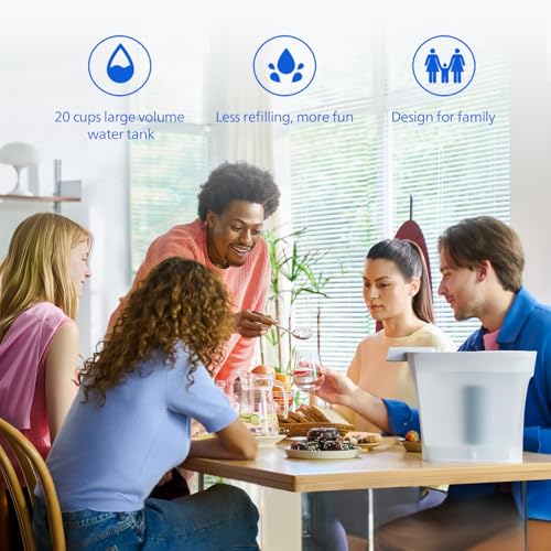 Electric Water Filter Pitcher & Water Filter Dispenser (160 Fl Oz)