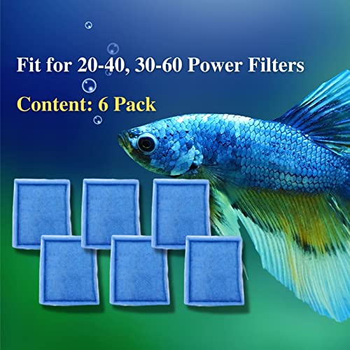 6 Pack Replacement Aquarium Filter Cartridge (6 Count)