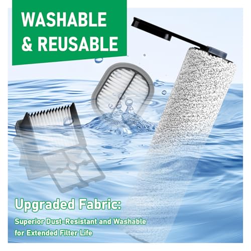 Replacement Roller Brush & HEPA Filters Kit for Tineco S5 Combo (4 Count)